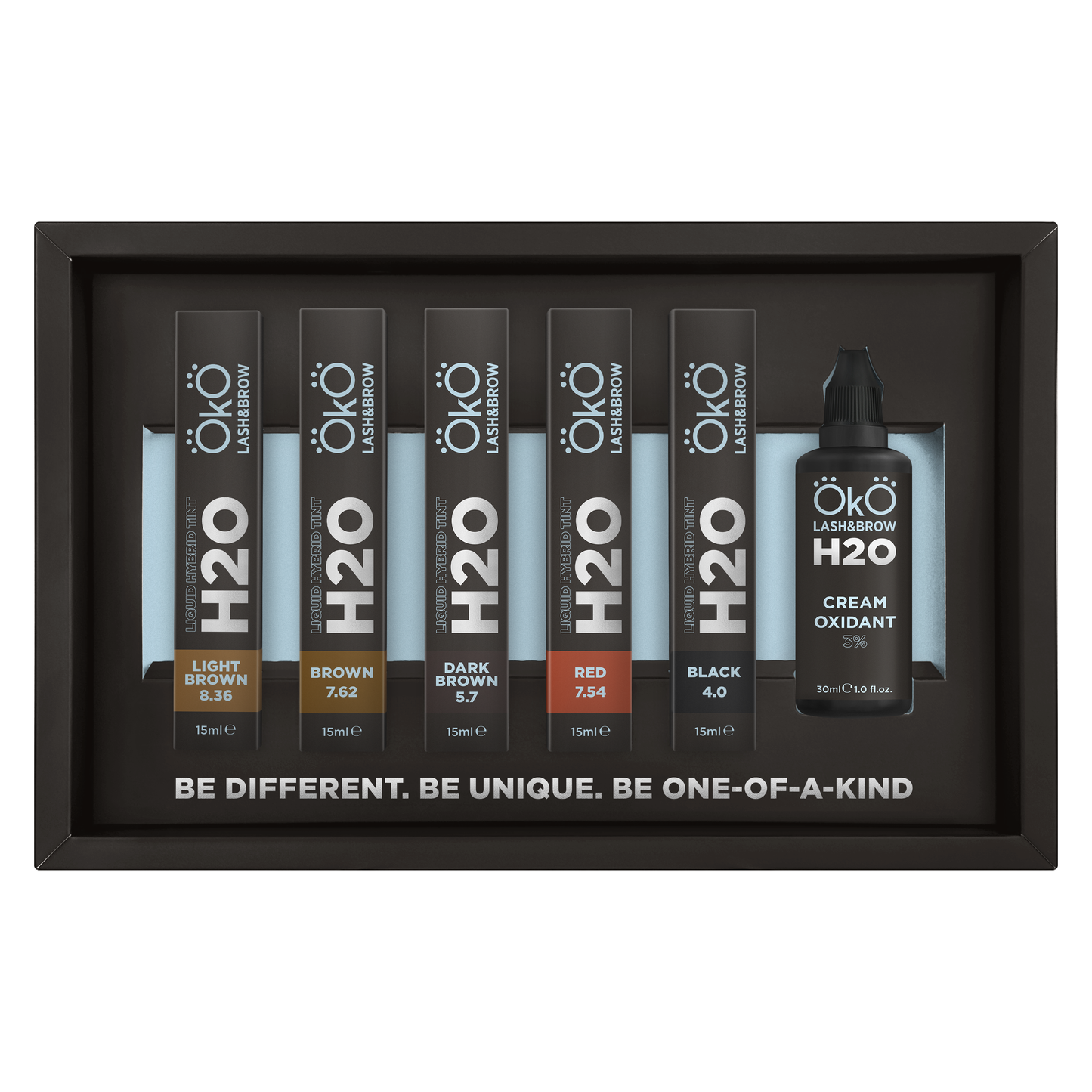 OKO Υβριδική Βαφή Φρυδιών & Βλεφαρίδων H2O – Set (15ml)