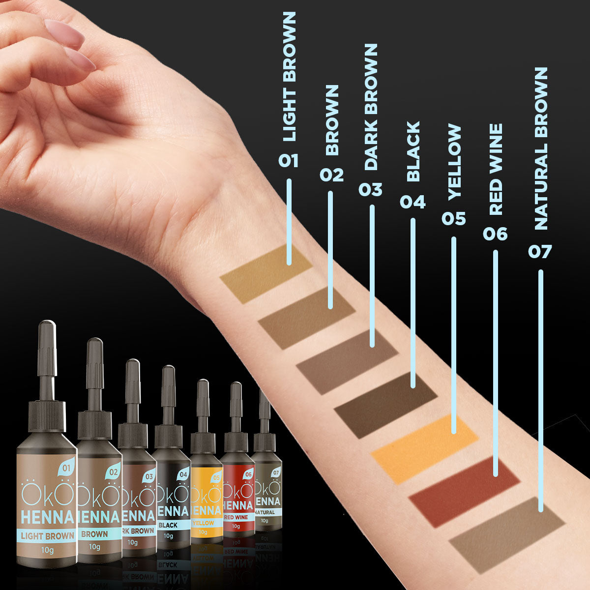 OKO Henna – Ανοιχτό Καστανό (5gr)