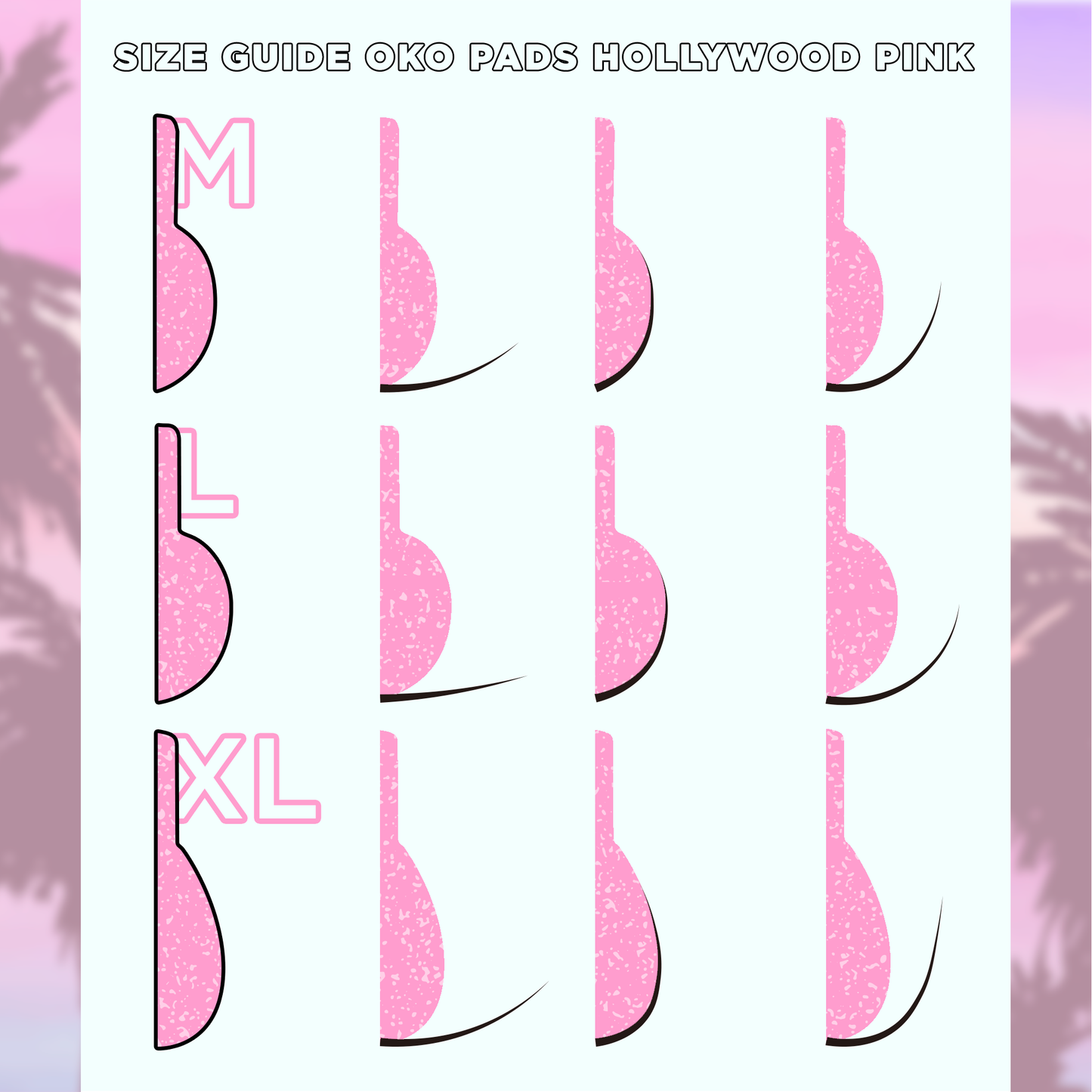 OKO Hollywood Pink Pads (3 Ζευγάρια)