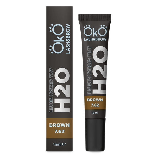 OKO Υβριδική Βαφή Φρυδιών & Βλεφαρίδων H2O - Καστανό (15ml)