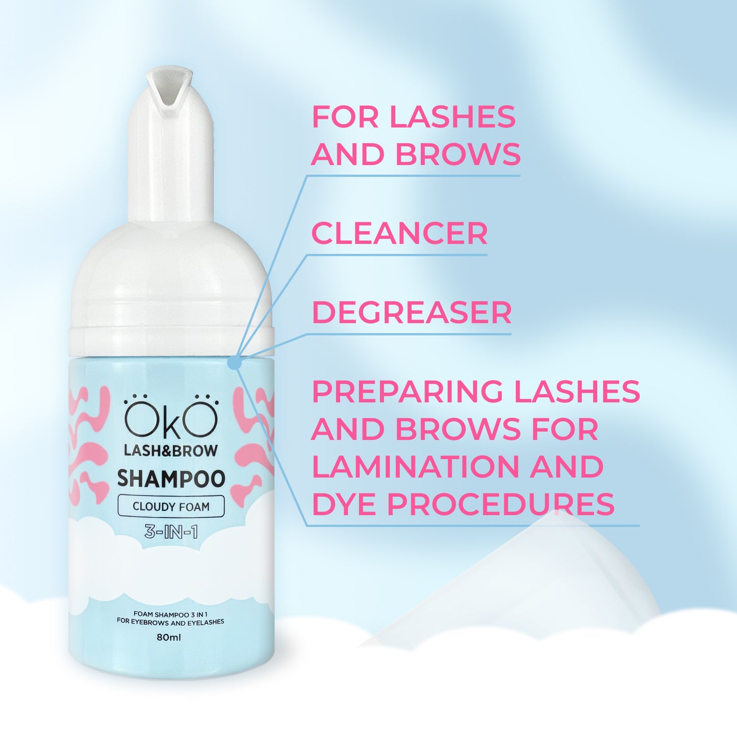 OKO Shampoo Cloudy Foam 3 in 1 (80ml)