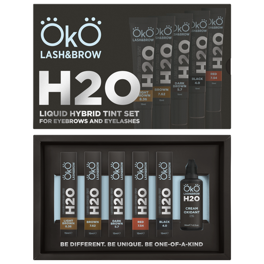 OKO Υβριδική Βαφή Φρυδιών & Βλεφαρίδων H2O – Set (15ml)