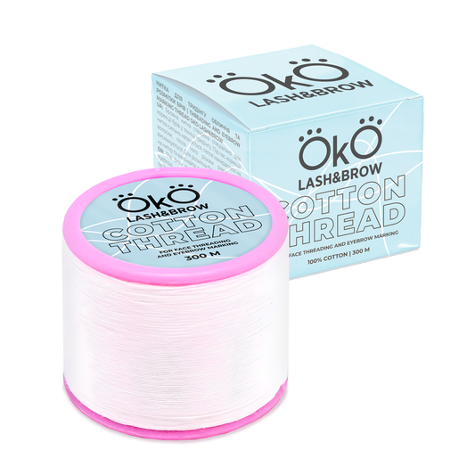 Βαμβακερή Κλωστή για αποτρίχωση & mapping φρυδιών  OKO Lash & Brow