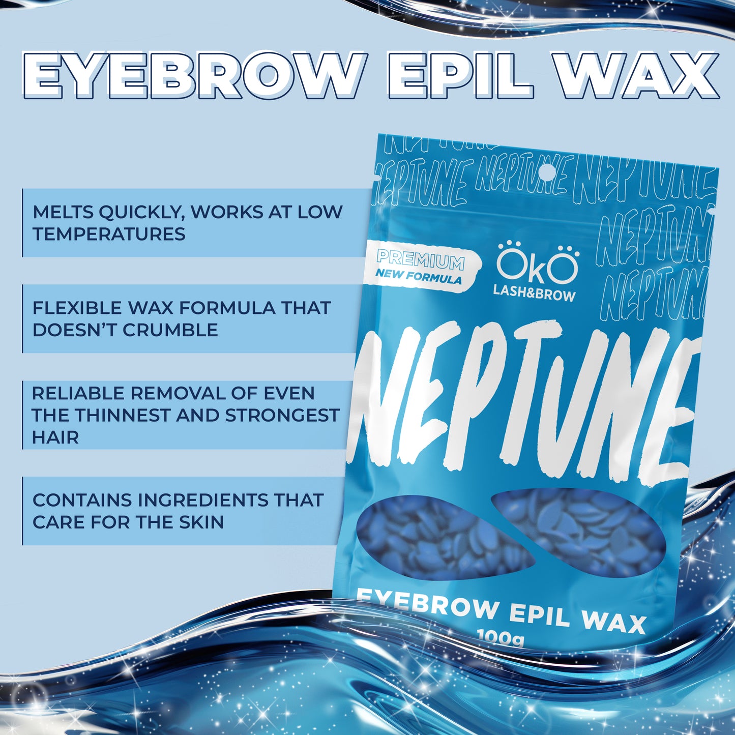 OKO Κερί αποτρίχωσης προσώπου, Neptune (100γρμ)