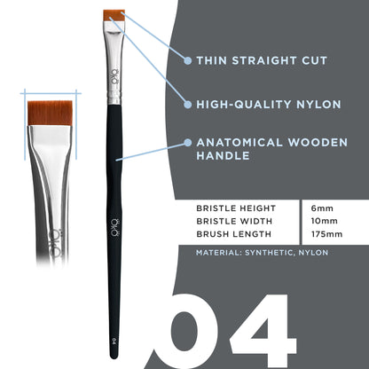 OKOFlat Πινέλο  #4 BLACK EDITION