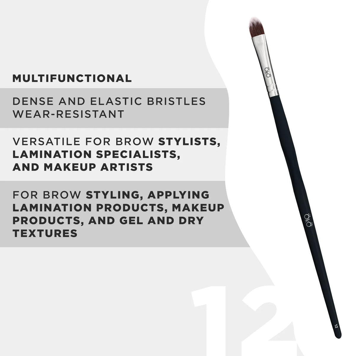 OKO Brush #12 – Επαγγελματικό Συνθετικό Πινέλο