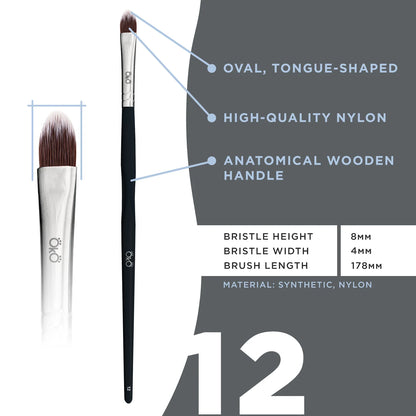 OKO Brush #12 – Επαγγελματικό Συνθετικό Πινέλο