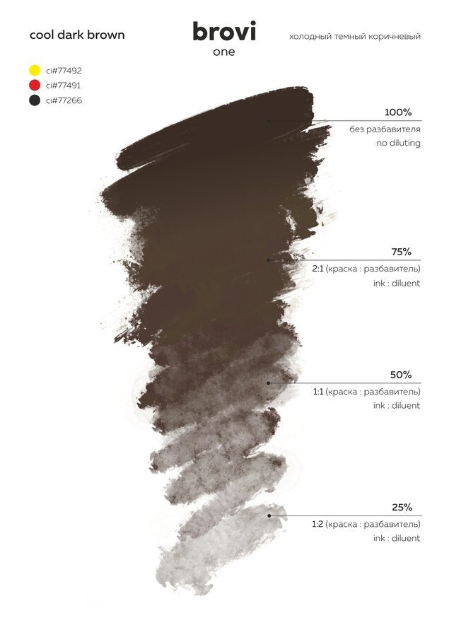 Cool Dark Brown - Brovi One Inorganic 5ml