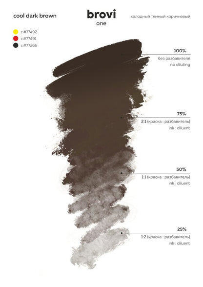 Cool Dark Brown - Brovi One Inorganic 5ml