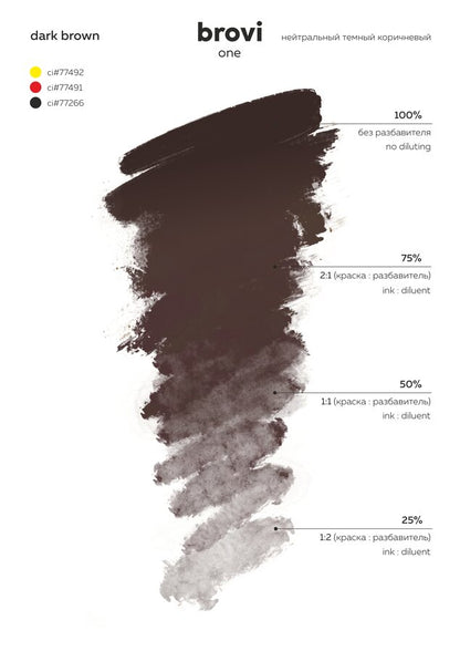 Dark Brown- Brovi One Inorganic 10ml