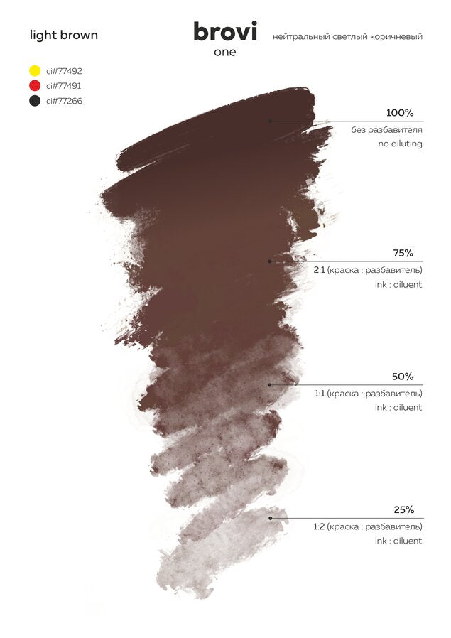 Light Brown -Brovi One Inorganic 5ml